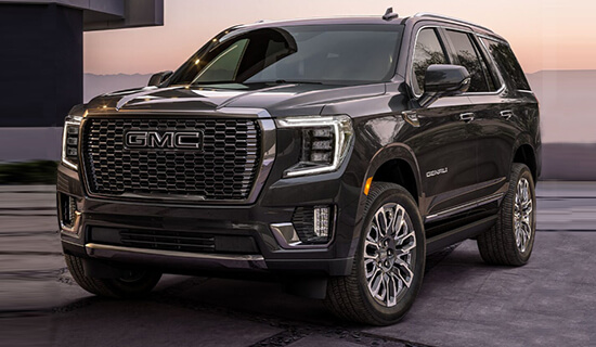Dark gray GMC Denali SUV