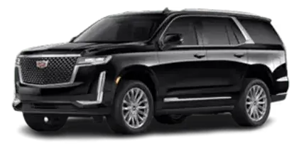 Black Cadillac Escalade SUV.